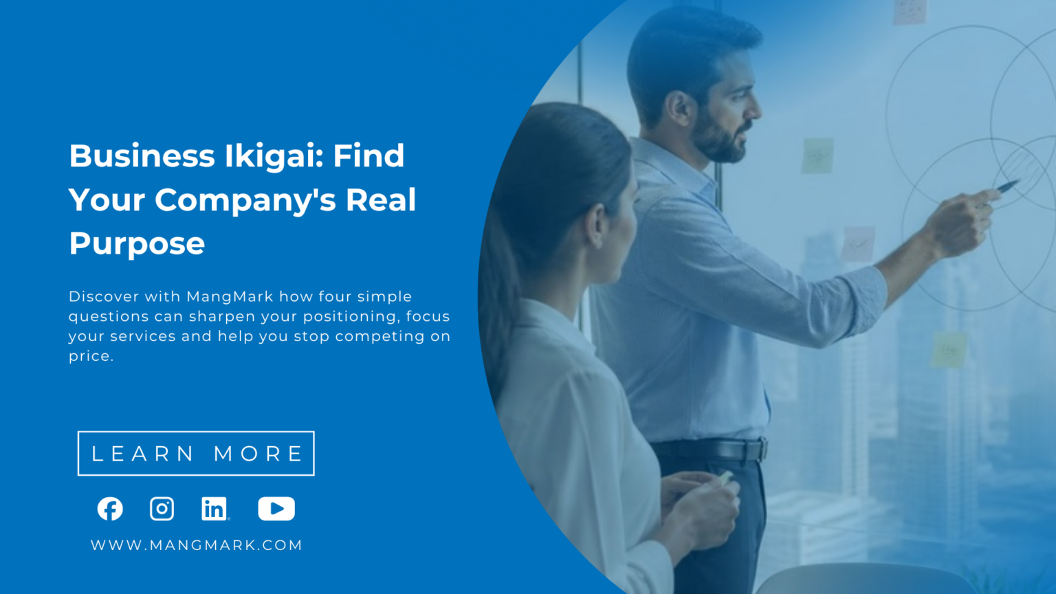 Business Ikigai – team defining company purpose and positioning in a Dubai office